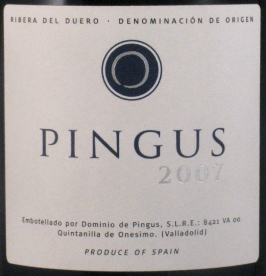 2007 Dominio de Pingus Ribera del Duero red