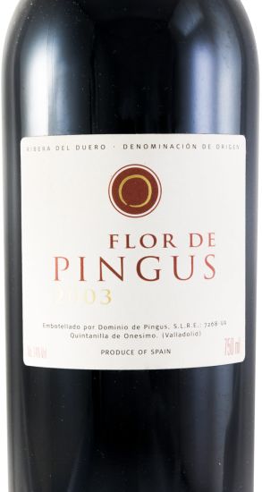 2003 Flor de Pingus Ribera del Duero red
