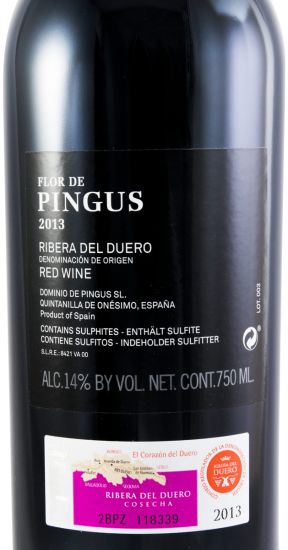 2013 Flor de Pingus Ribera del Duero red