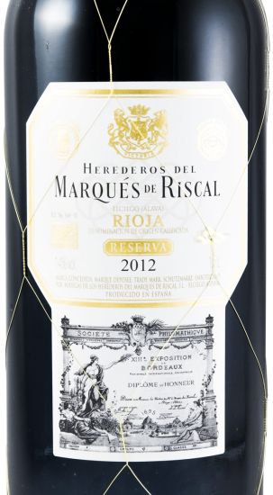 2012 Marqués de Riscal Reserva Rioja red 1.5L