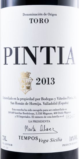 2013 Pintia Toro tinto