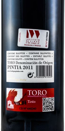 2011 Pintia Toro tinto