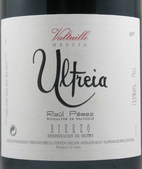 2012 Raul Perez Ultreia Valtuille Bierzo red