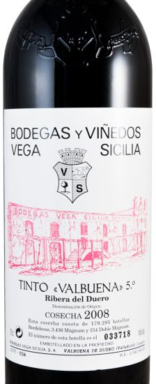 2008 Vega-Sicilia Valbuena 5º Ribera del Duero tinto