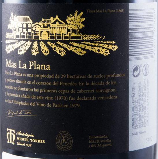 2012 Torres Mas Las Plana Penedès red