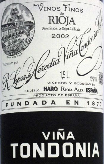 2002 López de Heredia Viña Tondonia Reserva tinto 1,5L