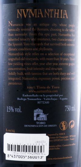 2012 Bodegas Numanthia Toro red