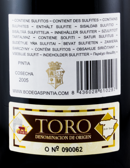 2005 Pintia Toro tinto