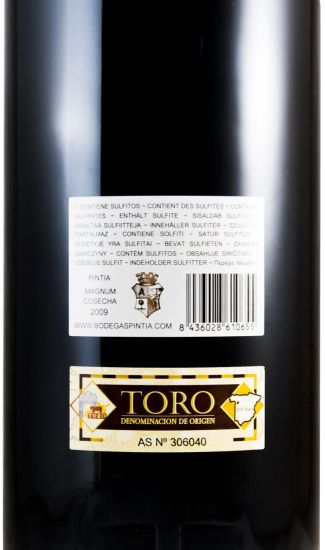 2009 Pintia Toro tinto 1,5L