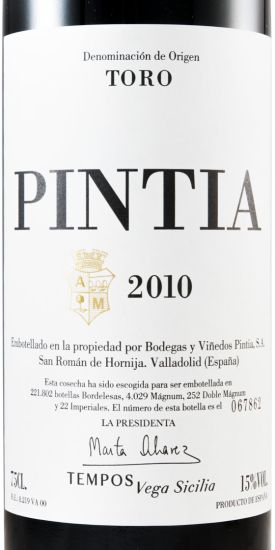 2010 Pintia Toro tinto