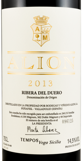 2013 Alión Cosecha Ribera del Duero red