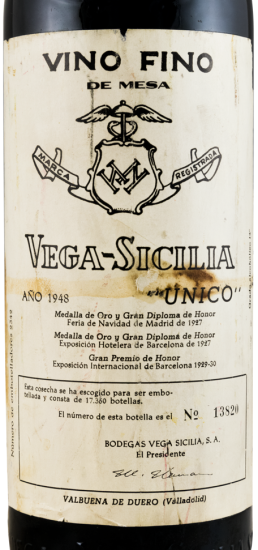 1948 Vega-Sicilia Unico Ribera del Duero red