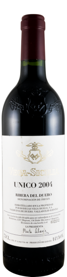 2004 Vega-Sicilia Unico Ribera del Duero red