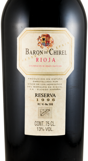 1996 Marqués de Riscal Baron de Chirel Rioja tinto