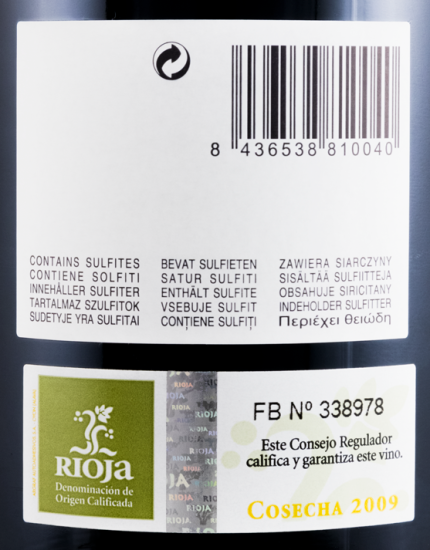 2009 Cirsion Rioja red