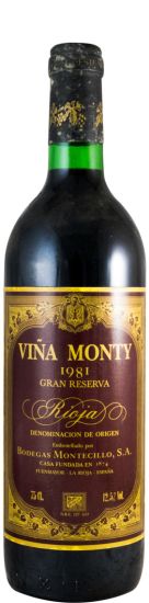 1981 Viña Monty Gran Reserva Rioja tinto