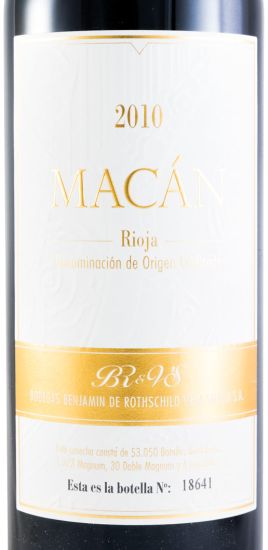 2010 Benjamin de Rothschild & Vega-Sicilia Macán Rioja tinto