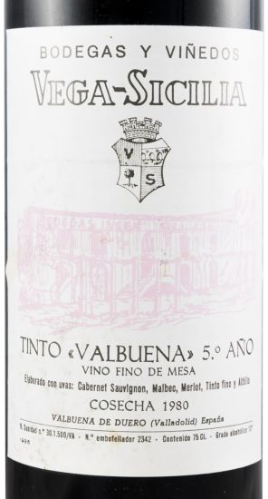 1980 Vega-Sicilia Valbuena 5º Ribera del Duero tinto