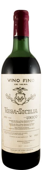 1961 Vega-Sicilia Unico Ribera del Duero red
