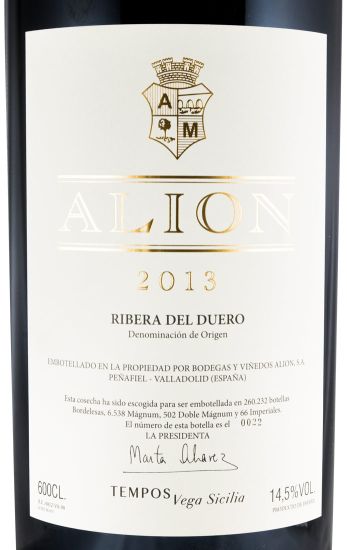 2013 Alión Cosecha Ribera del Duero red 6L