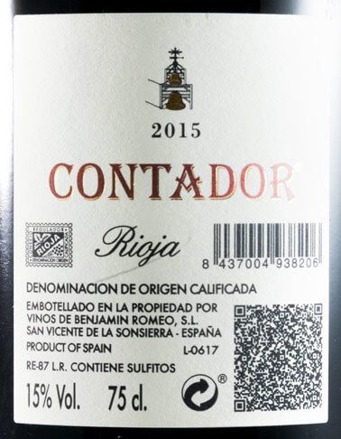 2015 Contador Rioja red