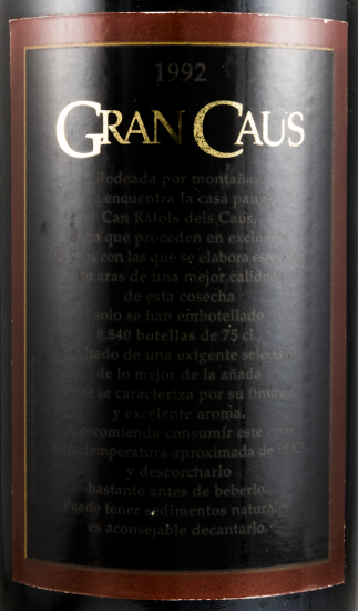 1992 Gran Caus Penedès tinto
