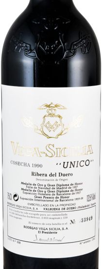 1990 Vega-Sicilia Unico Ribera del Duero red