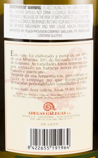 Veigadares Rías Baixas branco