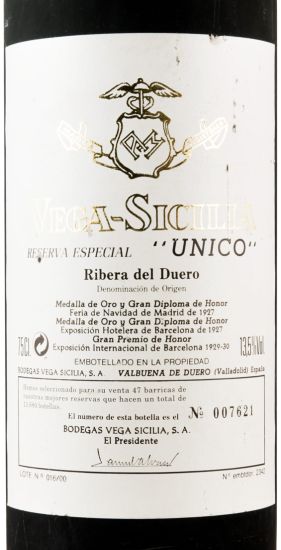 2000 Vega-Sicilia Unico Reserva Especial Ribera del Duero red