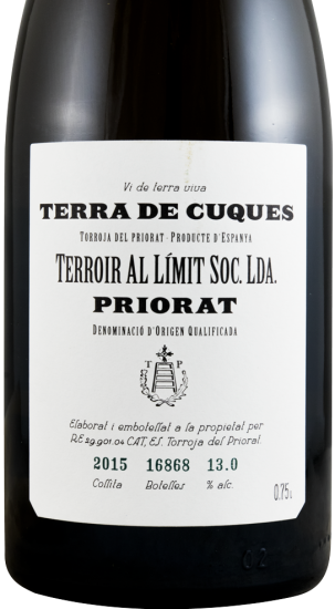 2015 Terroir al Límit Terra de Cuques Priorat branco