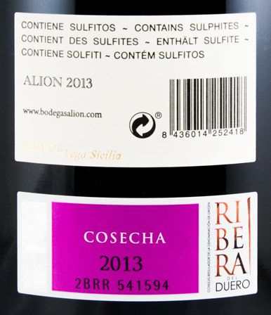 2013 Alión Cosecha Ribera del Duero tinto 1,5L
