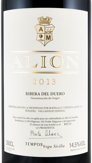 2013 Alión Cosecha Ribera del Duero red 3L