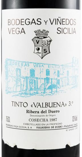 1987 Vega-Sicilia Valbuena 3º Ribera del Duero red