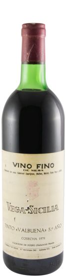 1978 Vega-Sicilia Valbuena 5º Ribera del Duero tinto