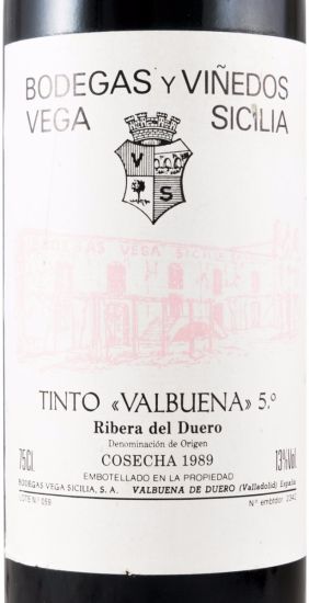 1989 Vega-Sicilia Valbuena 5º Ribera del Duero tinto