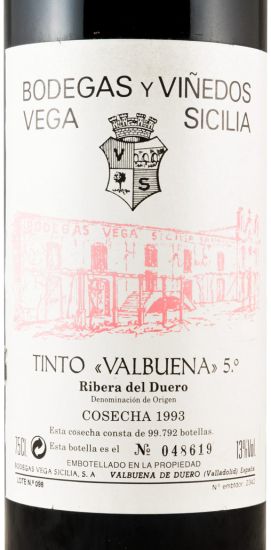 1993 Vega-Sicilia Valbuena 5º Ribera del Duero tinto