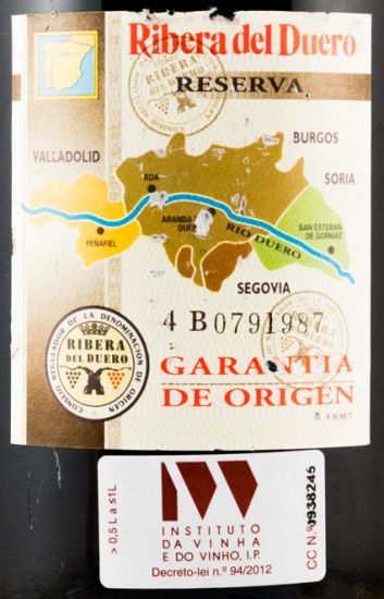1995 Vega-Sicilia Valbuena 5º Ribera del Duero tinto