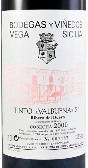 2000 Vega-Sicilia Valbuena 5º Ribera del Duero tinto