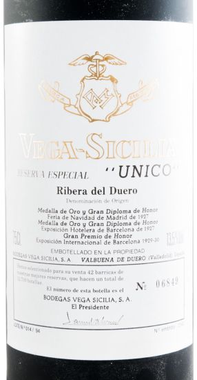 1994 Vega-Sicilia Unico Ribera del Duero tinto