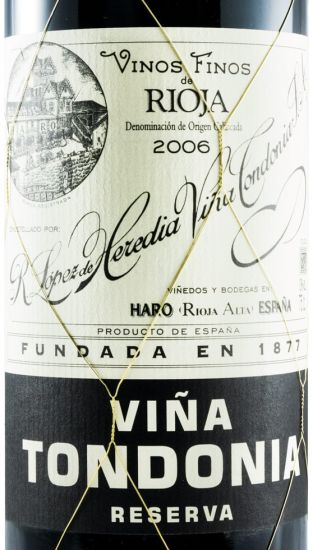 2006 López de Heredia Viña Tondonia Reserva tinto