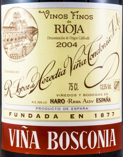 2004 López de Heredia Viña Bosconia Reserva tinto