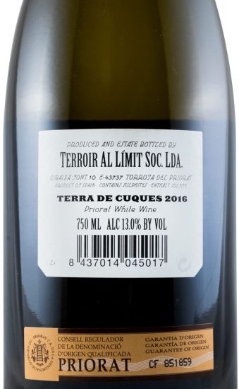 2016 Terroir al Límit Terra de Cuques Priorat branco