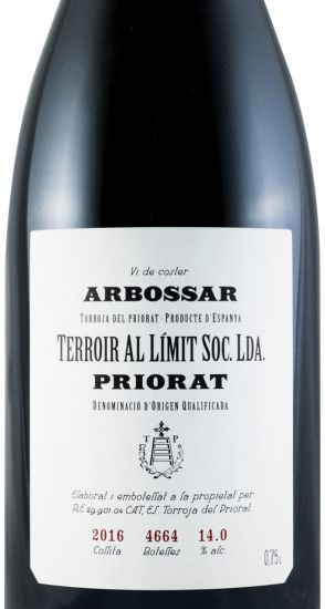 2016 Terroir al Límit Arbossar Priorat red