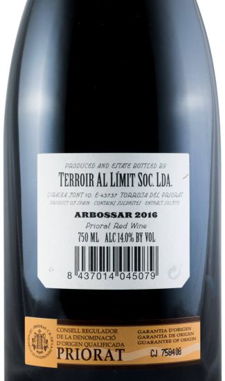 2016 Terroir al Límit Arbossar Priorat red