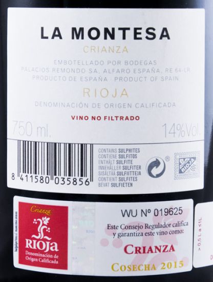 2015 Palacios Remondo La Montesa Rioja red