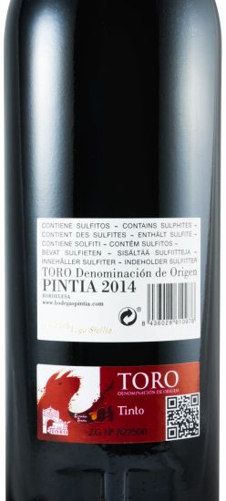 2014 Pintia Toro tinto