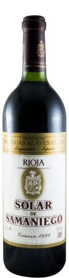 1998 Solar de Samaniego Crianza Rioja red