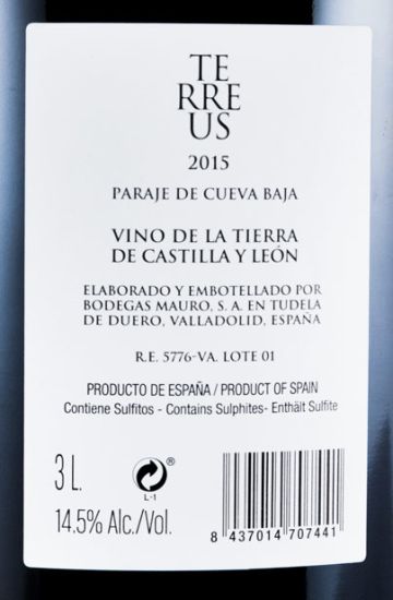 2015 Bodegas Mauro Terreus Paraje de Cueva Baja tinto 3L
