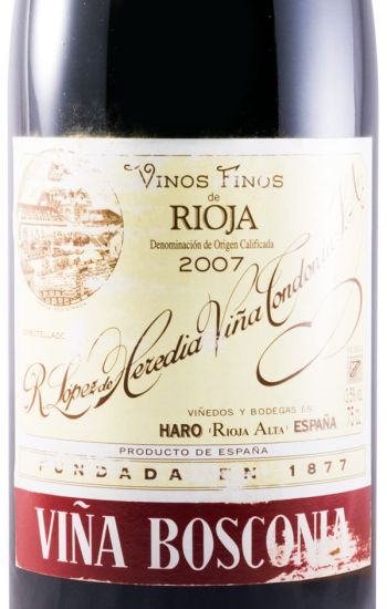 2007 López de Heredia Viña Bosconia Reserva red