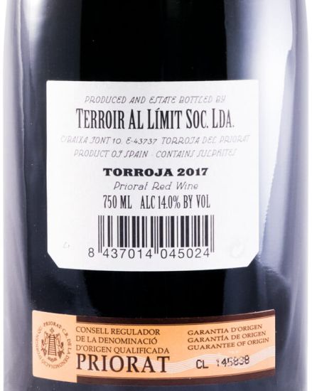 2017 Terroir al Límit Torroja Priorat tinto